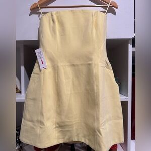 Bardot Karoline Hourglass Minidress in canary yellow